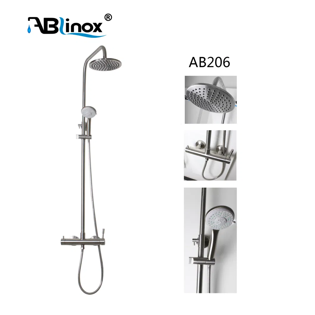 Ablinox Contemporary Bathroom Accessories Stainless Steel Sanitary Ware Shower