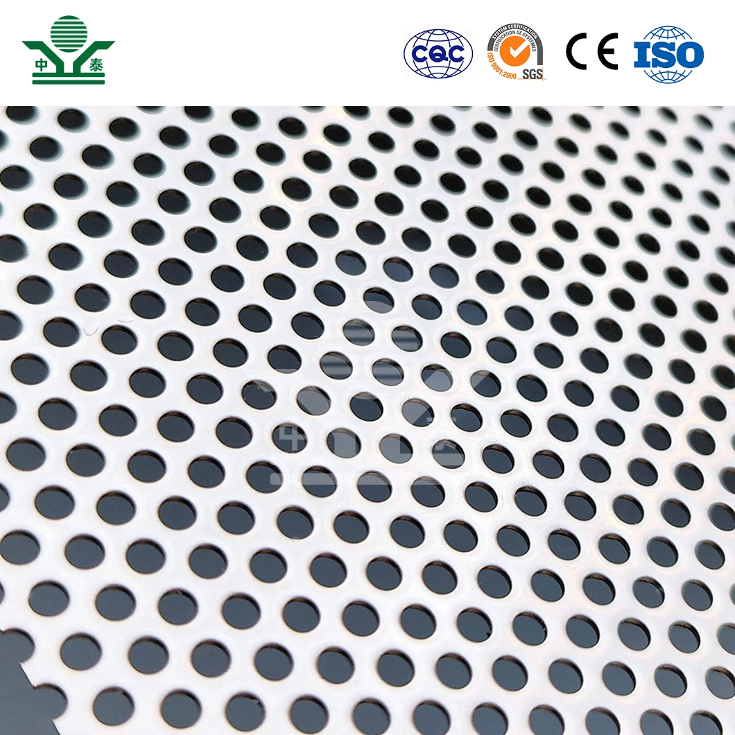 Zhongtai Round Perforated Metal Mesh China Suppliers Perforated Metal Fence 0.2mm - 20mm Thickness Perforated Metal Sheets for Radiator Covers