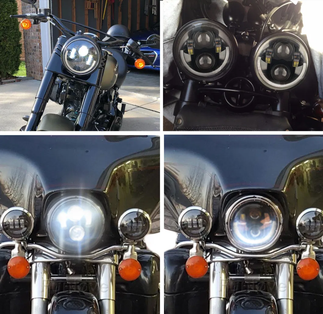 Wholesale 5.75inch Daymaker Round LED Headlight LED Motorcycle Headlight LED Headlight H4