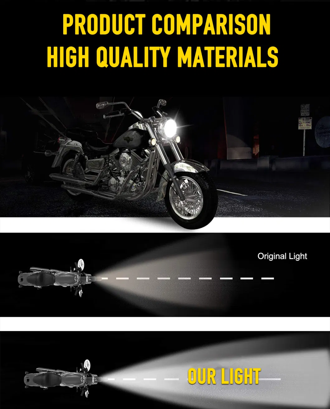 Wholesale 5.75inch Daymaker Round LED Headlight LED Motorcycle Headlight LED Headlight H4