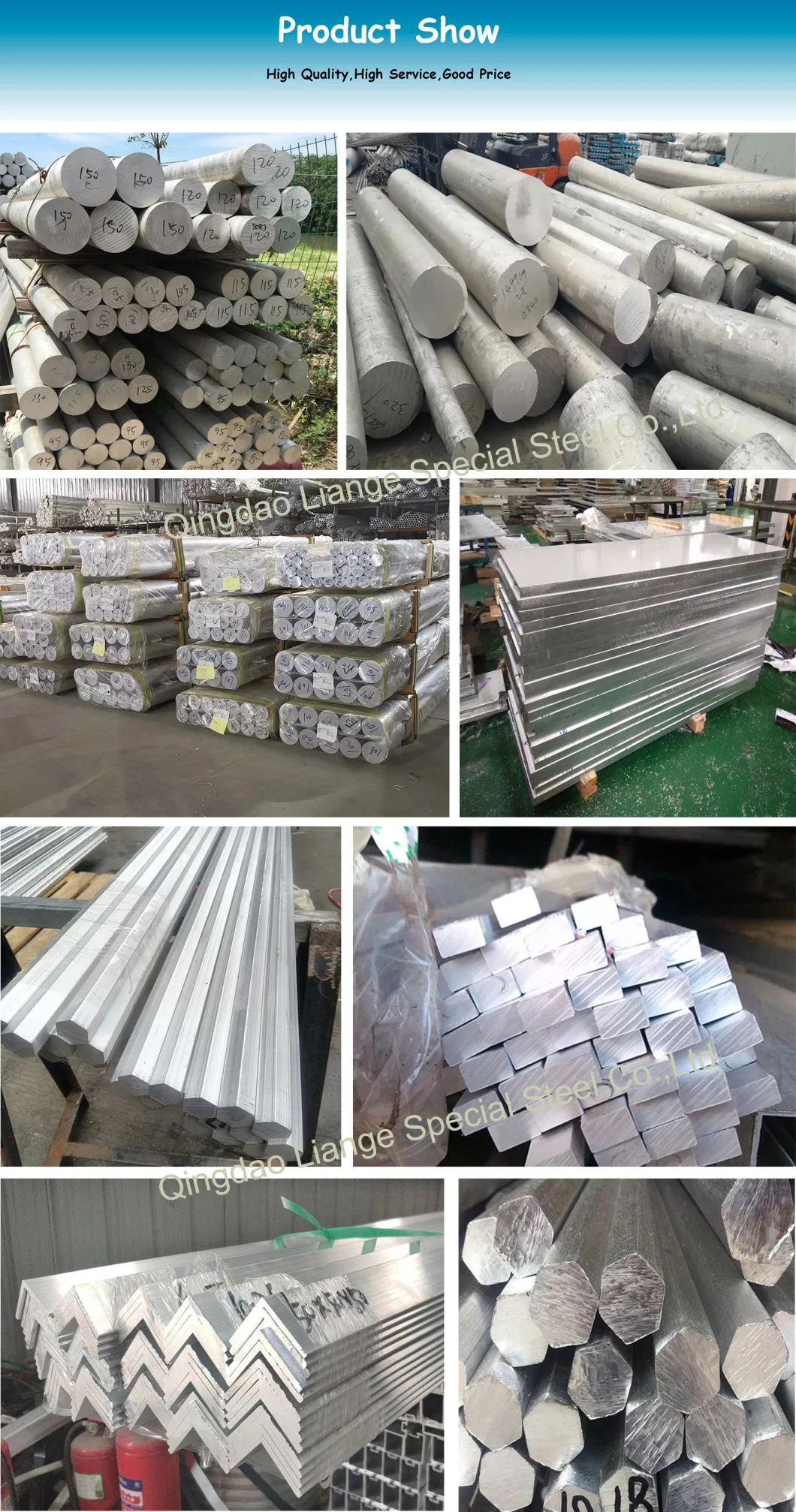 3003 2024 1100 1060 6063 6082 5005 5052 5083 5182 5754 T4 T6 Extruded Solid Aluminum Profile Bar Round Solid Rod Bar for High Quantity