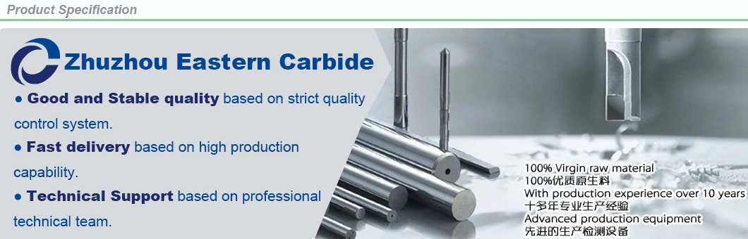 Solid Carbide Rods Tungsten Carbide Rods with 30 Degree Pins