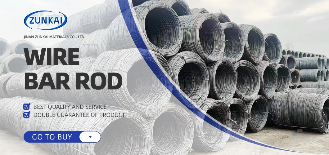 with Factory Price 6mm 8mm SAE1006 Steel Wire Rod in Roll Rebar