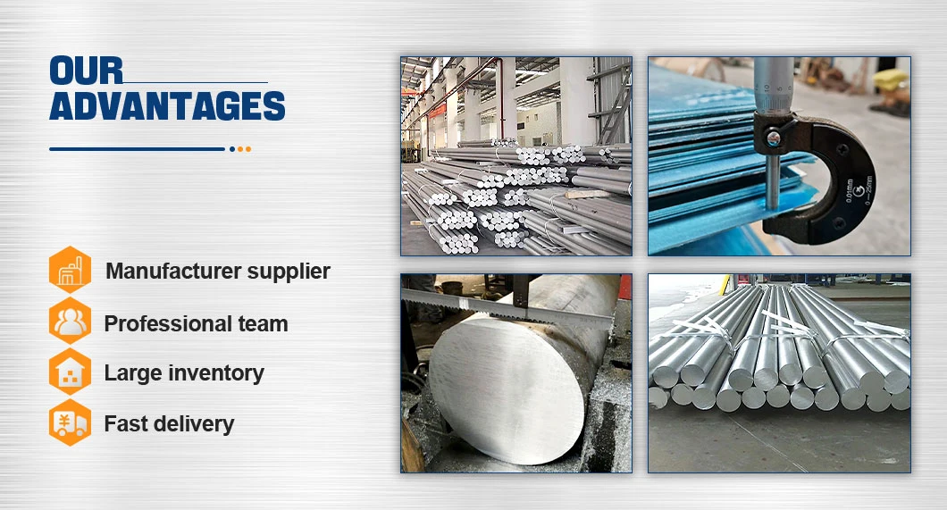 Aluminum Round Bar Small Diameter Smooth Surface with Different Material in Stock