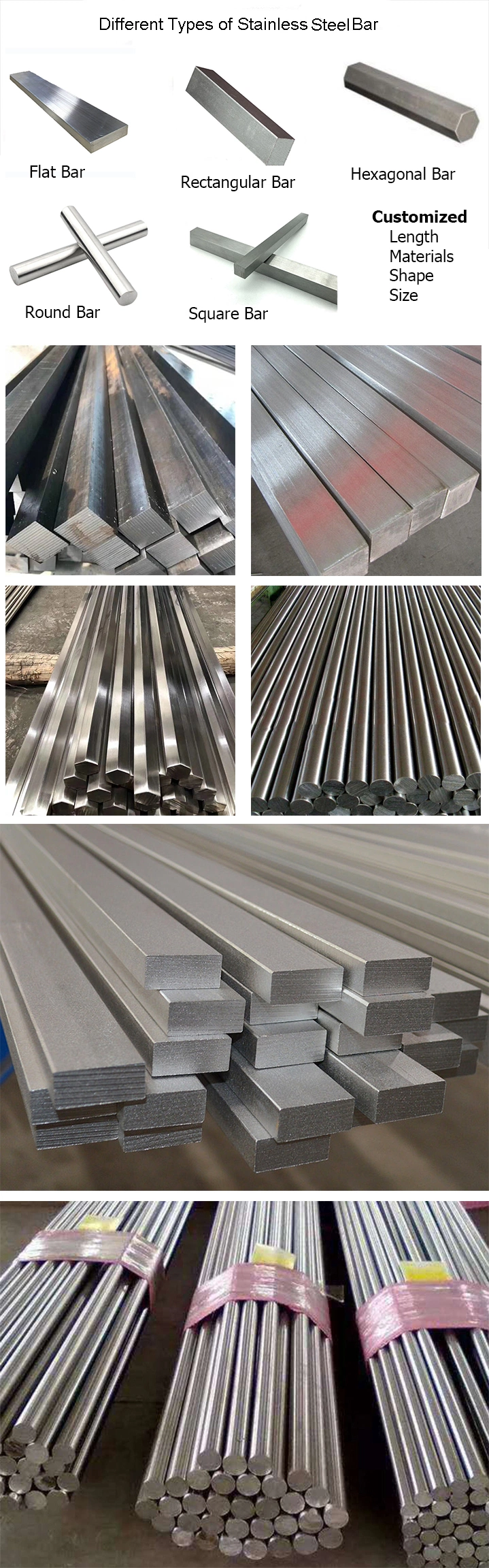 Stainless Steel Rod Hexagonal Bar 304 316 321 410 410j1 410s 420f 420j2 416 420
