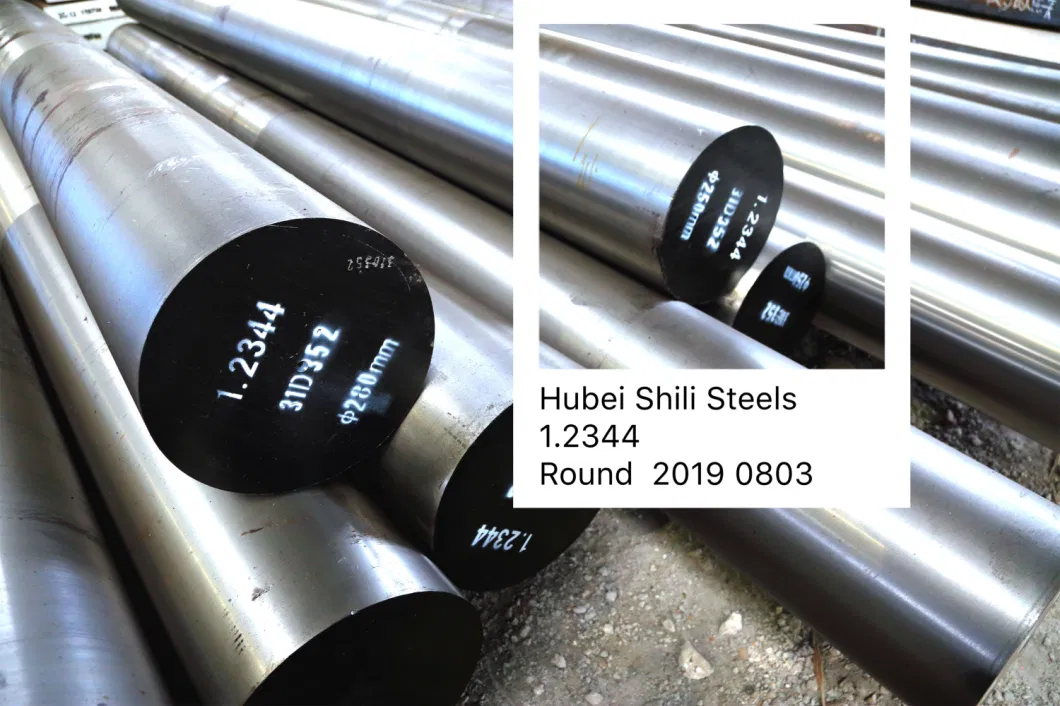 Hot Rolled Alloy Steel Plates / Hot Forged Tool Steel Rounds / in Black /Turning/ Milling 4Cr5MoSiV1/1.2344/H13/SKD61-Ex-Inventory