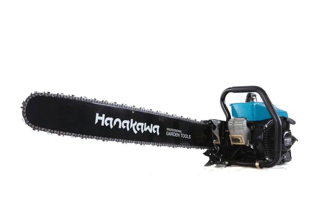 3hanakawa H9105 (070) 105.7cc 2-Stroke Chain Saw Wood Cutter 105cc Big Oil Saw 070 Chainsaw Guide Bar 42 Inches Long Bar Steel Alloy Bar