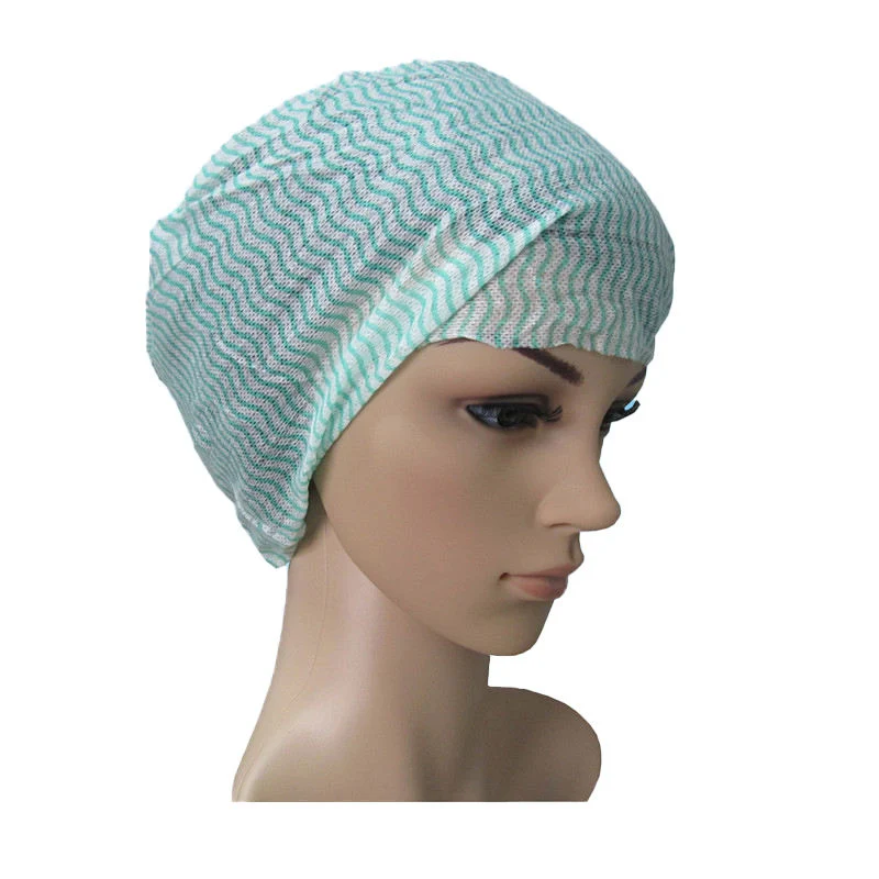 Box-Packed Disposable Surgical Head Cover Spunlace Surgeon Spunlace Round Cap