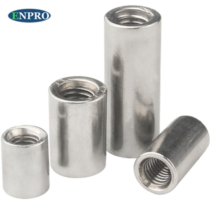 China Wholesale Stainless Steel Long Round Threaded Coupling Nut