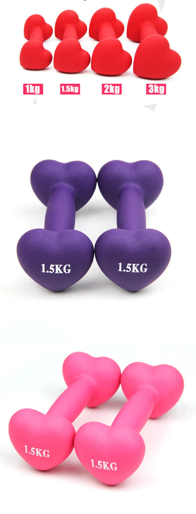 Cast Iron Fitness Equipment Round Head Dumbell/Hex Coated Dumbbell