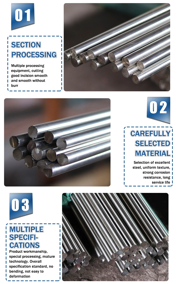 Delicate Appearance X30cr13 Stainless Steel Round Bar Stainless Steel 303 201/304/304L/321/316/316L/309/309S/310S/904L Stainless Steel Round Bar/Rod