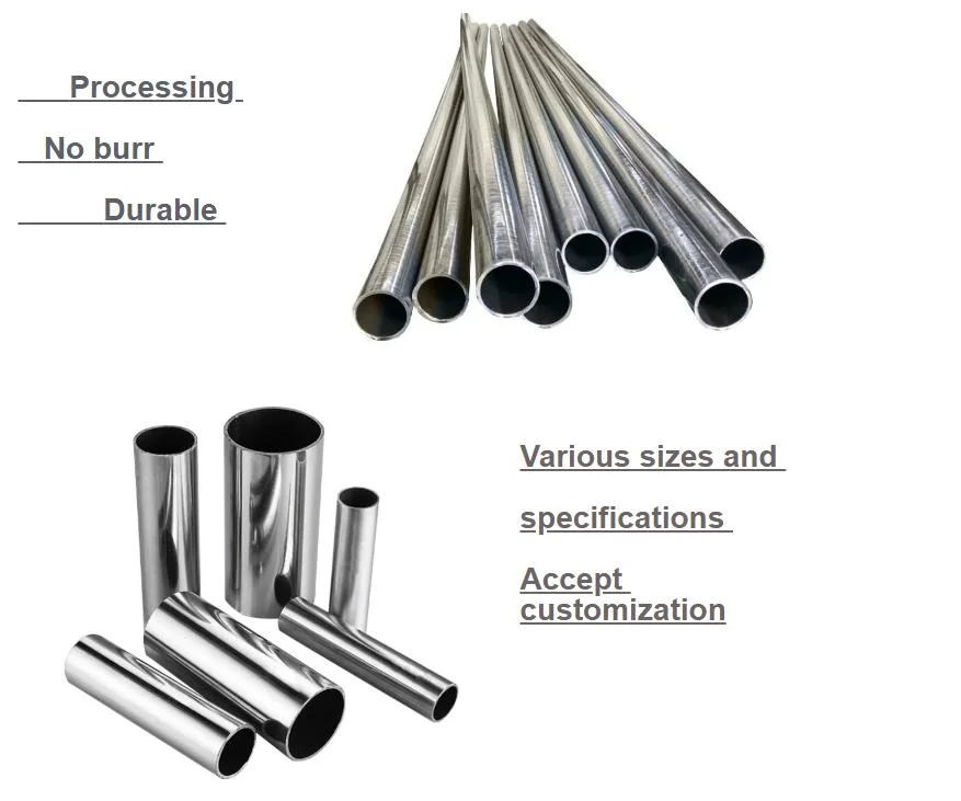 201 304 316L Mirror Stainless Steel Pipe Round/Square Pipe Heavy Calibre Stainless Pipe Cold Drawn Welded Tube