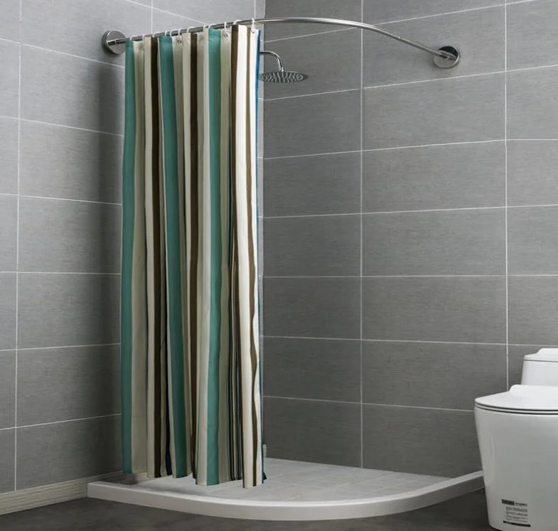 Stainless Steel Aluminum Sliding Telescopic Shower Curtain Rod (CR001)