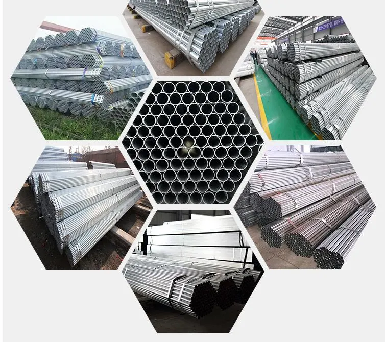 Hot Dipped 1 Inch Z40 1-1/2&quot; Seamless and Welded Round Galvanized Steel Pipe