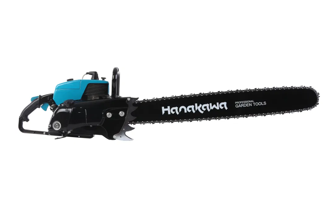 3hanakawa H9105 (070) 105.7cc 2-Stroke Chain Saw Wood Cutter 105cc Big Oil Saw 070 Chainsaw Guide Bar 42 Inches Long Bar Steel Alloy Bar