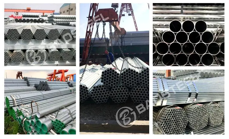 S320gd S350gd S400gd Galvanized Round Tube Welded Seamless Galvanized Round Steel Pipe