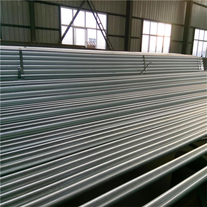 ASTM A53 Gi Welded ERW Pipes Mild Low Carbon Round Galvanized Steel Tubes