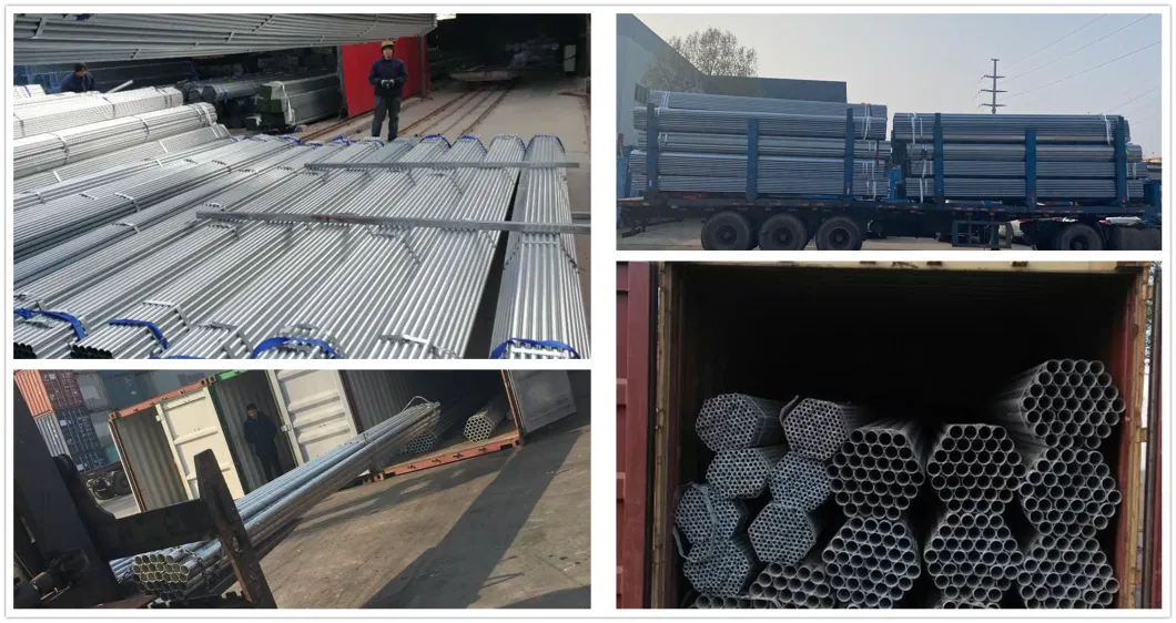 SGS BV Manufacturer Structural ASTM A36 Schedule 40 6 Inch Gi Steel Pipe Iron Hot Dipped 6 Meter Iron Galvanized Round Pipe