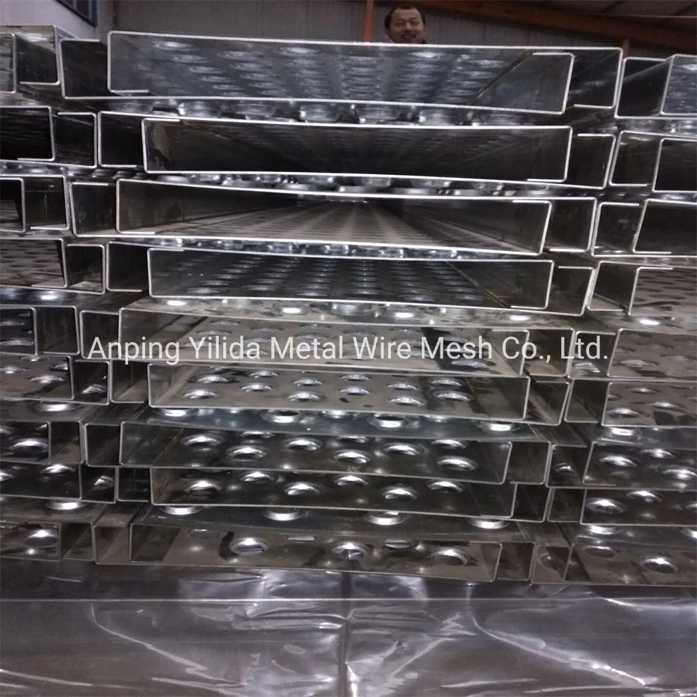 Perforated Metal Stairs Treads Metal Round Hole Stamping Anti Slip Plate