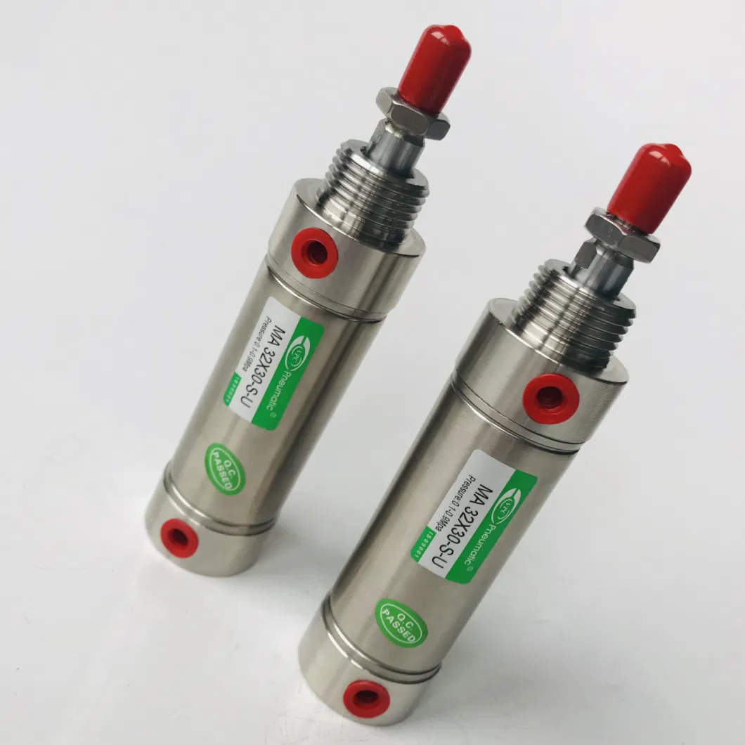 Airtac Ma Round Mini Stainless Steel Pneumatic Air Cylinder for Filling Machine