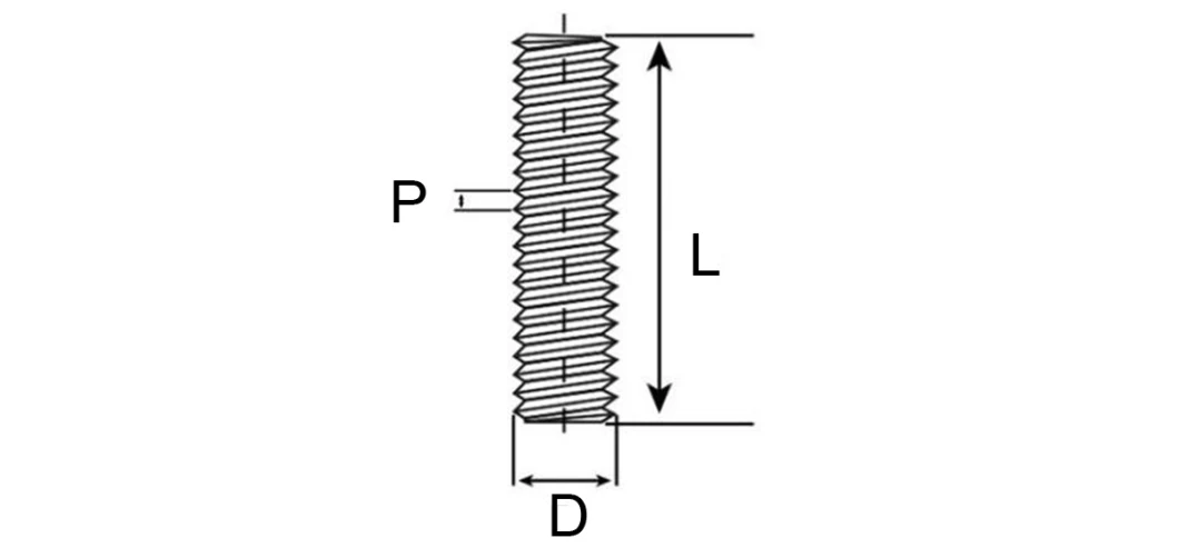 Low Price Customized Full Steel Thread DIN 975 316 10.9 Threaded Rod M6-M100