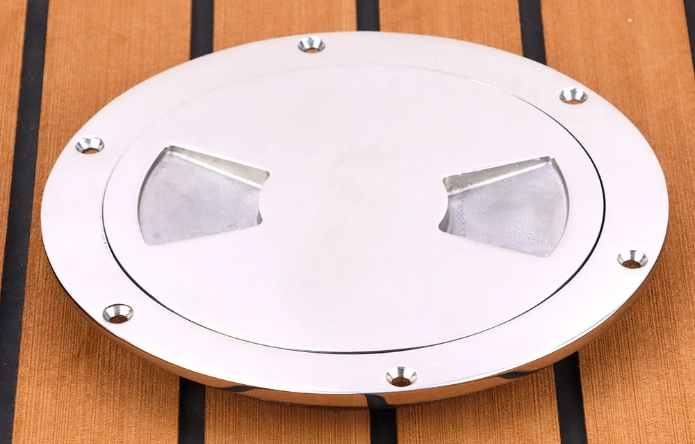 Stainless Steel 316 Boat Floor Round Inspection Plate Access Hatches Boat Deck Cover Plate