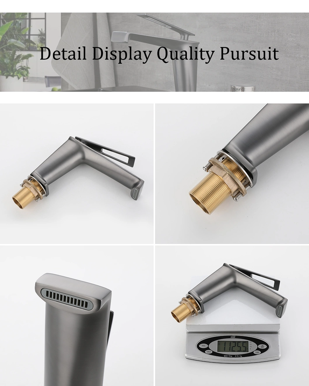 Ablinox Stainless Steel Precision Casting Bathroom Stainless Steel Basin Faucet