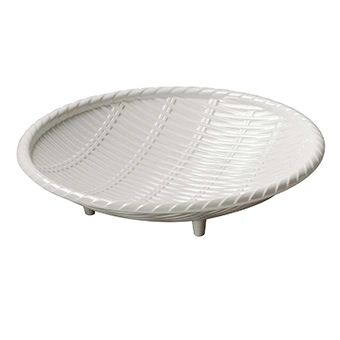 9.5 Inch A5 Melamine Bamboo Rattan Round Plate