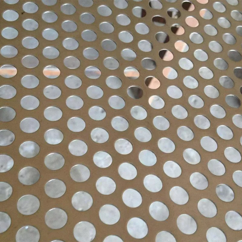 Stainless Steel Round Hole Irregular Shape Perforated Metal Sheet Plate