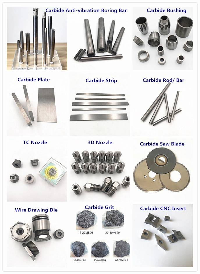 Metal Tool Parts Tungsten Carbide Round Bars with Coolant Hole
