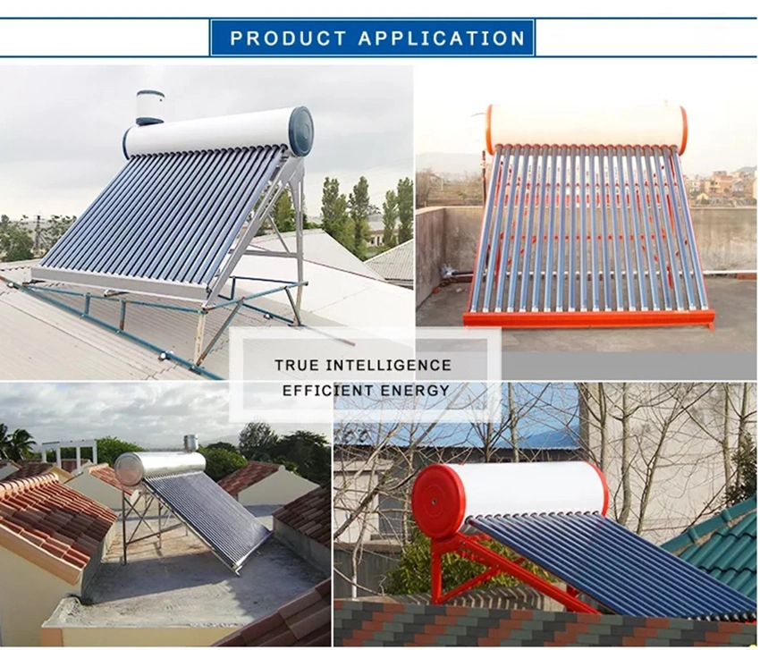 Sun Heat Pipe Solar Water Heater 180L Solar Water Heating No Pressure Roof Solar Heater