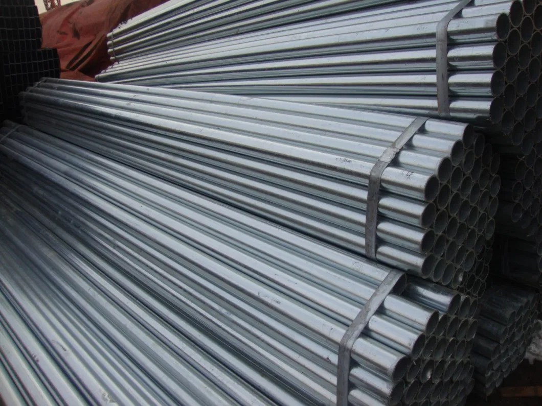 Hot Dipped Galvanized Steel Pipe/Tube/Round Section Pipe/Welded Metal Tube