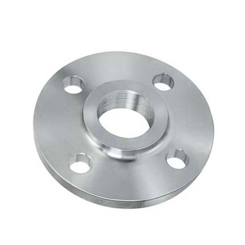 SS304L SS316 Plate Flange Pipe Fittings Stainless Steel Round Forged Threaded Flange