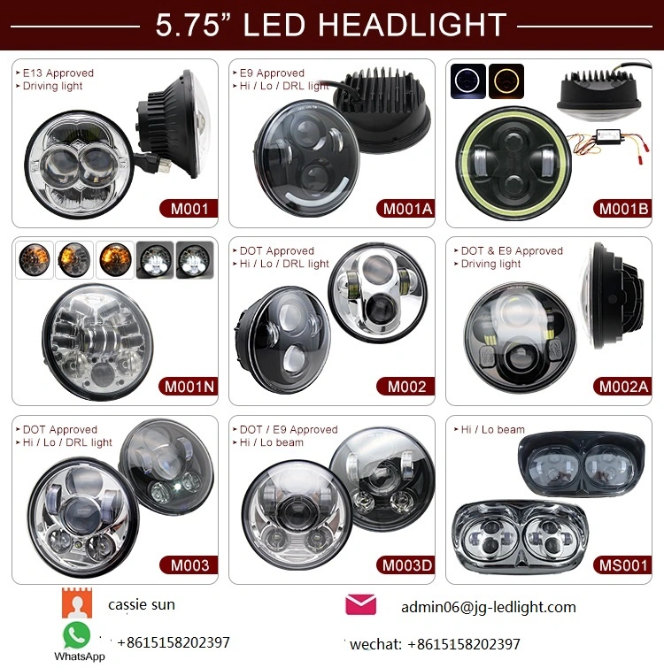 Wholesale 5.75inch Daymaker Round LED Headlight LED Motorcycle Headlight LED Headlight H4