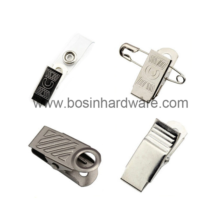 Metal Badge Clip with Double Holes