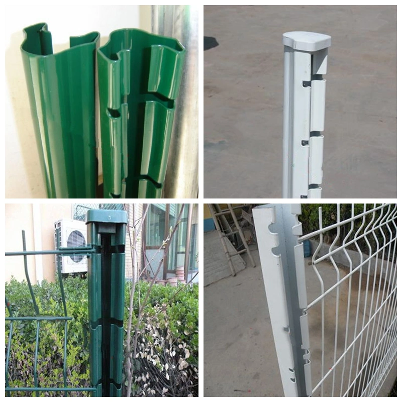 Black Coated Galvanized Metal Round Post for Fence Steel Metal T Bar Fence Post/T Post Galvanized