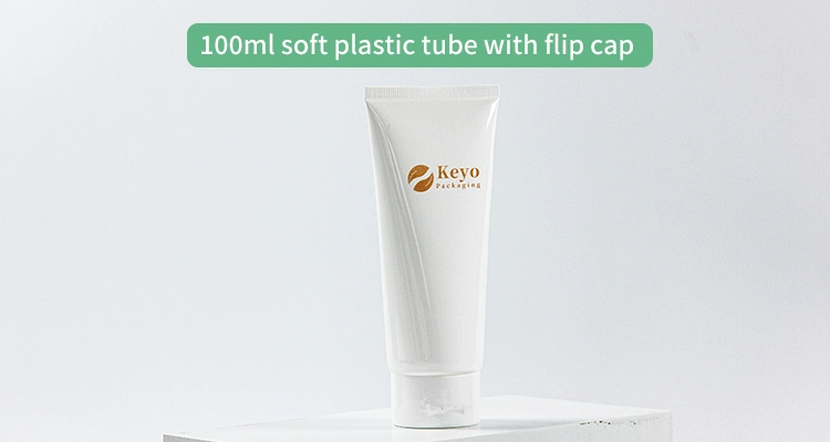 Custom 30ml 50ml 100ml 120ml 150ml 200ml Sun Cream/Facial Cleanser Soft Container Tube for Skincare Squeeze Packaging Plastic PE Cosmetic Tube