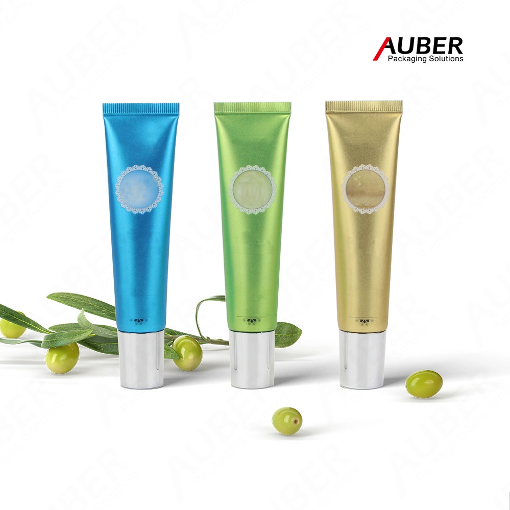 Matte Green Sun Cream/Facial Cleanser Soft Container Tube