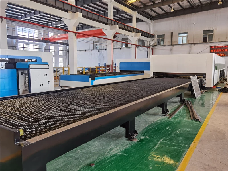 Plate Metal Round Square Metal Fiber Laser Metal Cutting Machine Exchange Table