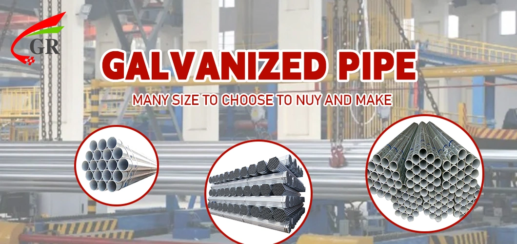 1.5 Inch 2 Inch Galvanized Steel Pipeand Galvanized Rectangular Tubing