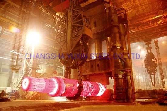 Wellhead Casing Head Equipment Forged Steel Round Bars in Forging Process by API Standard 4140, 4130, 4145