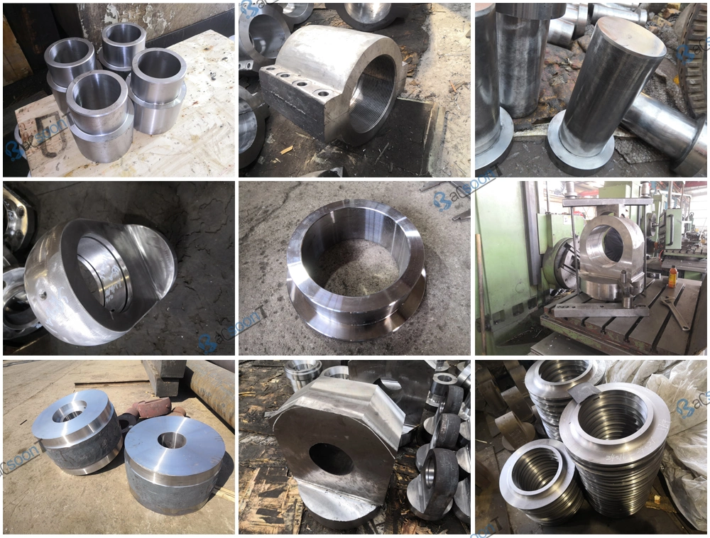 Steel Alloy Forging Cylinder Head for Oil Industry with Induction Harden and Machining
