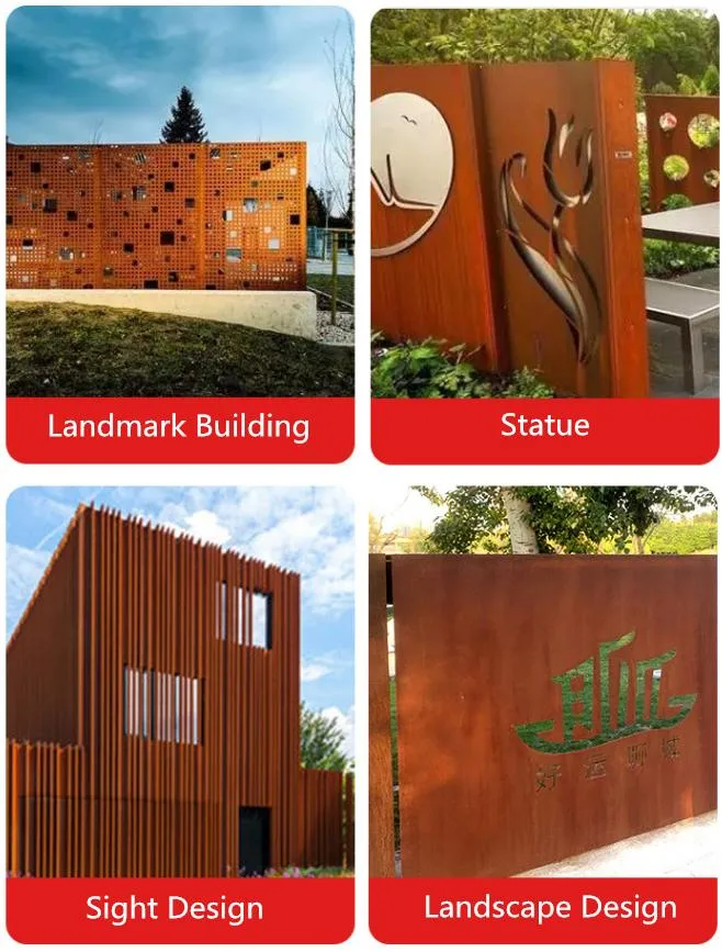 Corten Steel Plate S355nh M390 N690 Corten Mild Steel Plate A588 Corten Steel