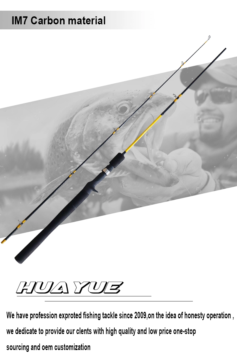 UL PRO Fishing Rod 2 Piece Carbon Spinning Rods Trout Rods Fishing 2.1m