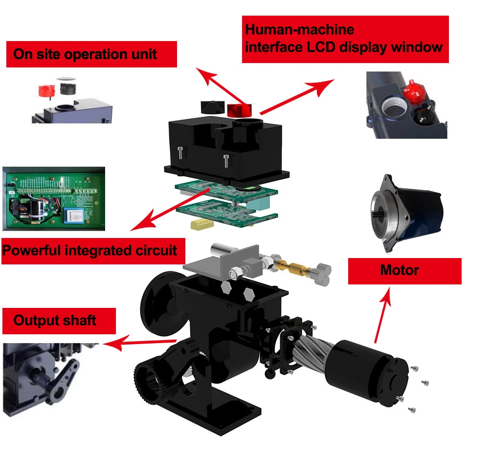 Quarter Turn Actuator Type B+RS1000f 105hgf 10000nm 1 Kw B+RS1400f