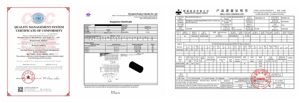 Dacromet A307A Carbon Steel Metal Round Head Square Neck Carriage Bolt