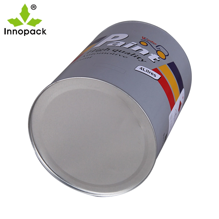 Round Printed 1/2 Pint Metal Paint Cans with Lids