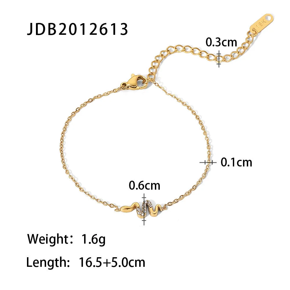 Gold Plated Stainless Steel Green Cubic Zirconia Bracelets