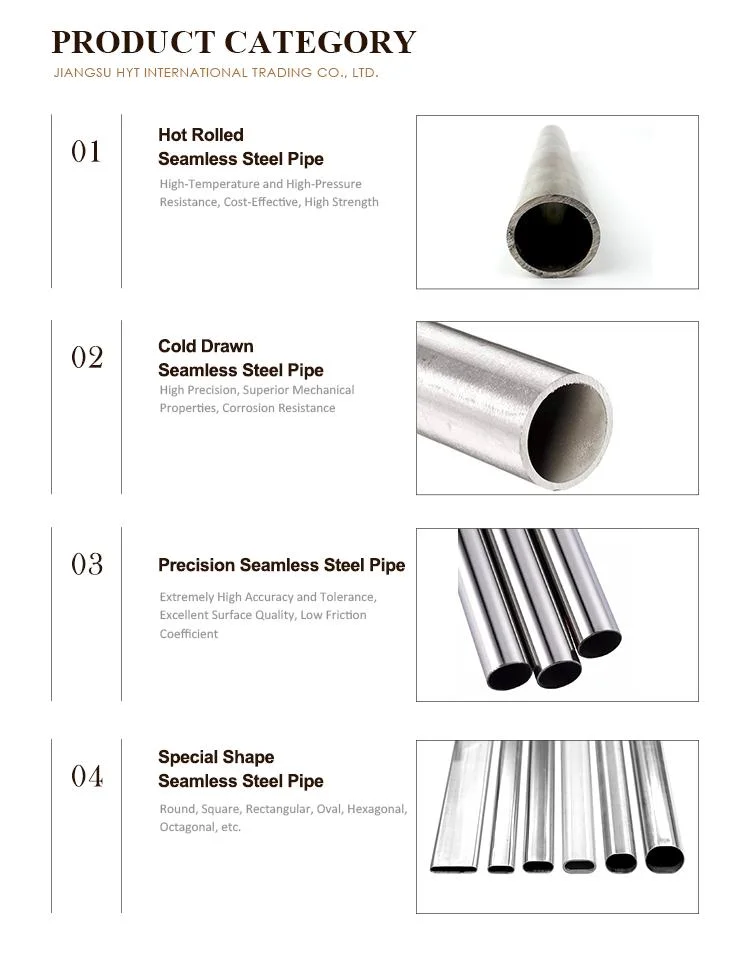 HYT Premium Quality Schedule 80 St44 Cold Drawn Round Carbon Seamless Steel Pipe for Structural Application Price Per Ton
