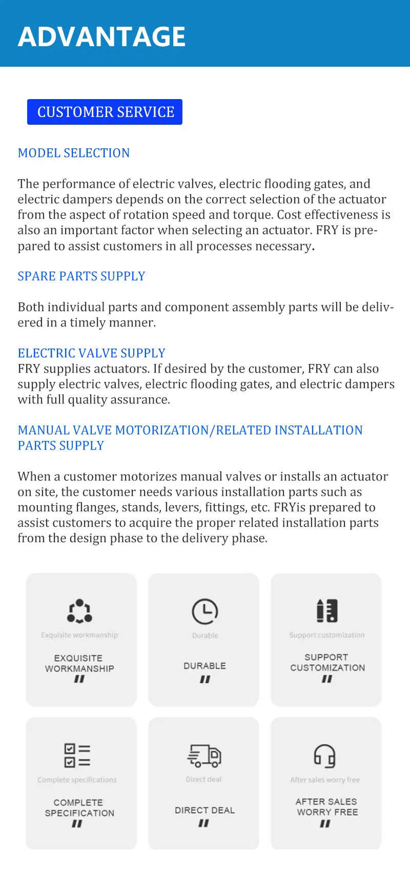 Input and Output Signal 4-20mA Power Supply Voltage 220V/380V 50Hz Skj-410cx Skj-510acx Intelligent Quarter-Turn